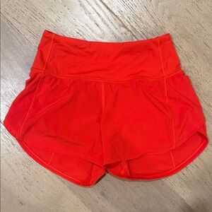 lululemon athletica Bright Red Athletic Shorts